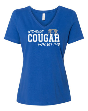 Kittatinny Wrestling Design 7 V-neck T-Shirt