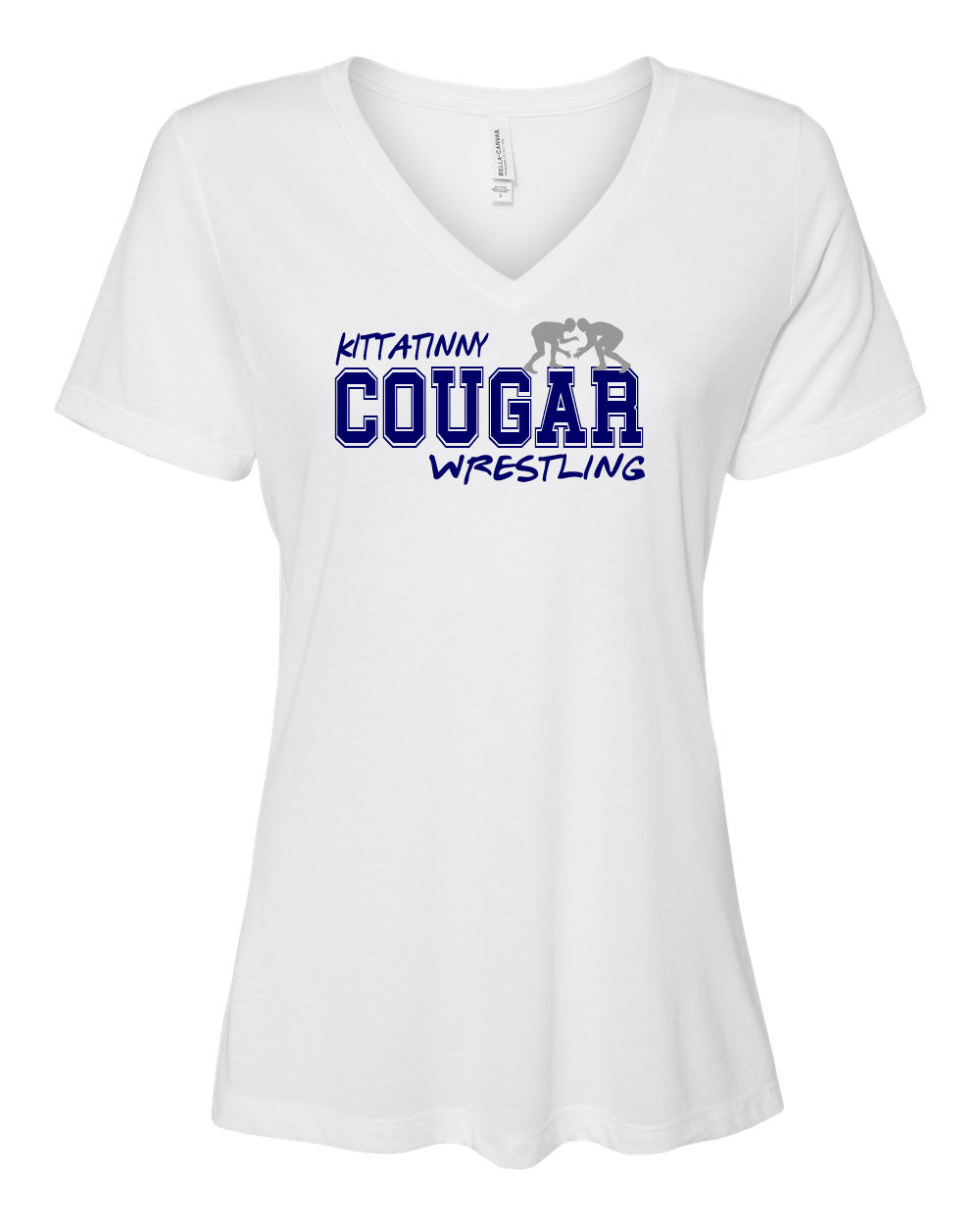 Kittatinny Wrestling Design 7 V-neck T-Shirt