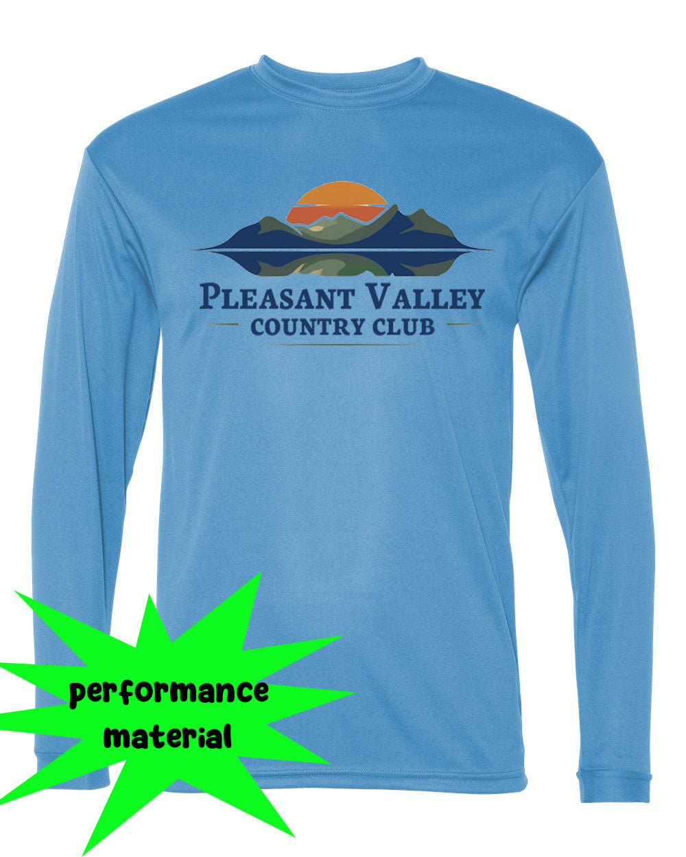 Pleasant valley Performance Material Long Sleeve Shirt