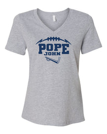 Pope John Cheer V-neck T-Shirt Design 10
