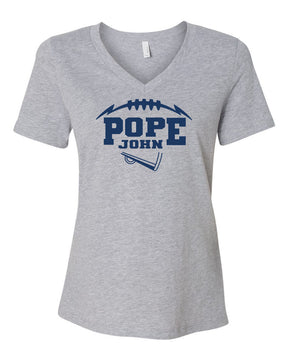 Pope John Cheer V-neck T-Shirt Design 10