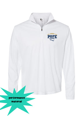 Pope John Cheer Quarter Zip Long Sleeve Design 10
