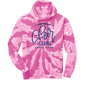 Pope John Cheer Tie-Dye Hooded Sweatshirt Design 12