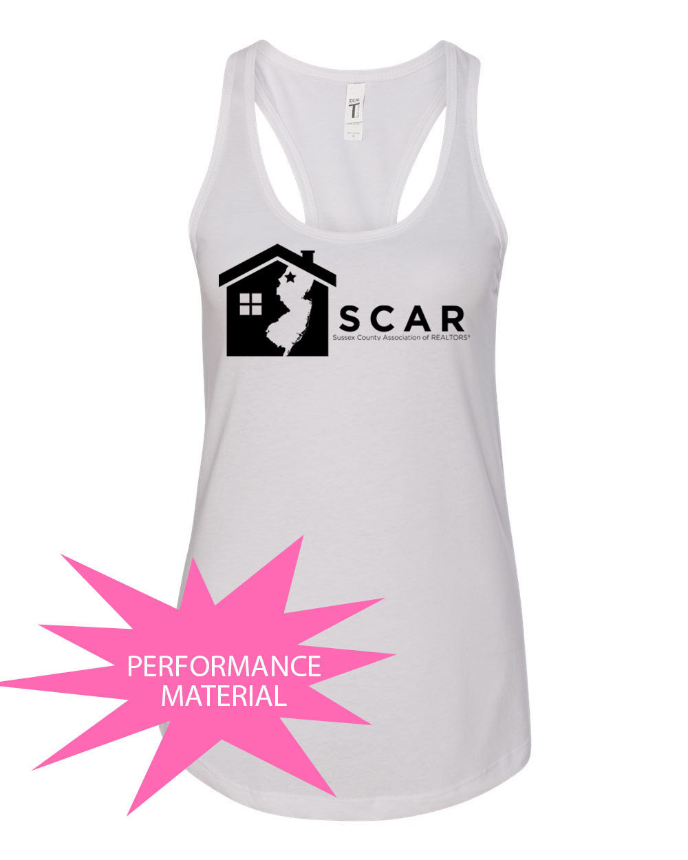 SCAR Performance Racerback Tank Top Design 2