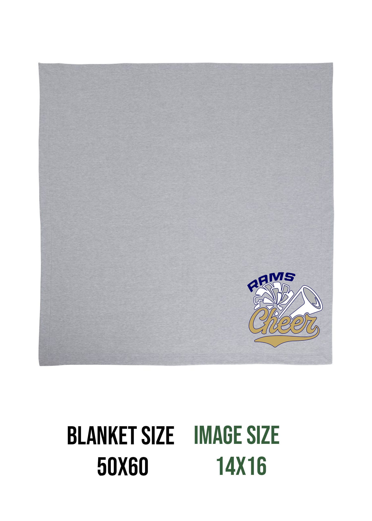 Sussex Middle Cheer Design 1 Blanket