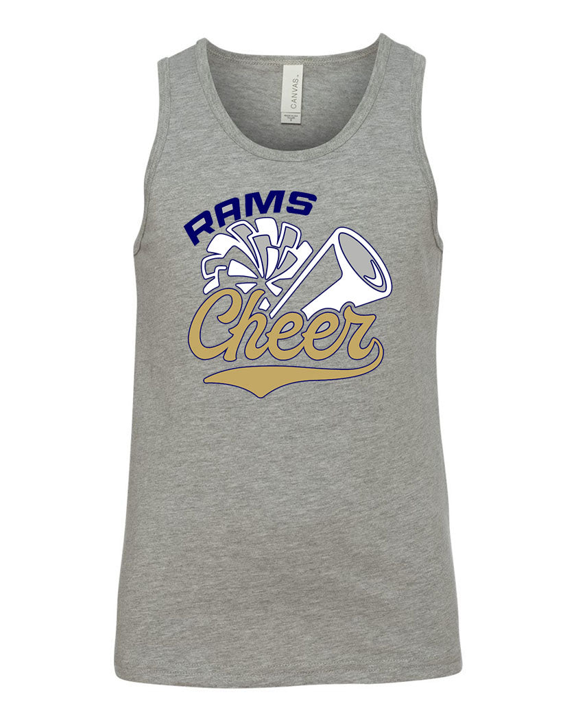 Sussex Middle Cheer Design 1 Muscle Tank Top
