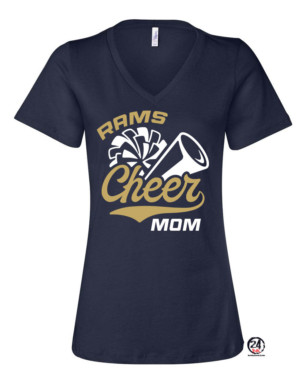 Sussex Middle Cheer Design 1 V-neck T-Shirt