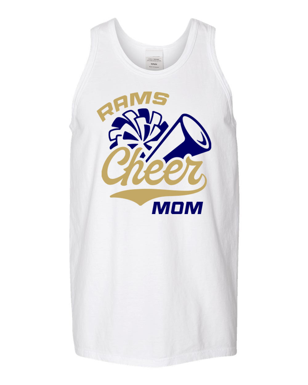 Sussex Middle Cheer Design 1 Muscle Tank Top