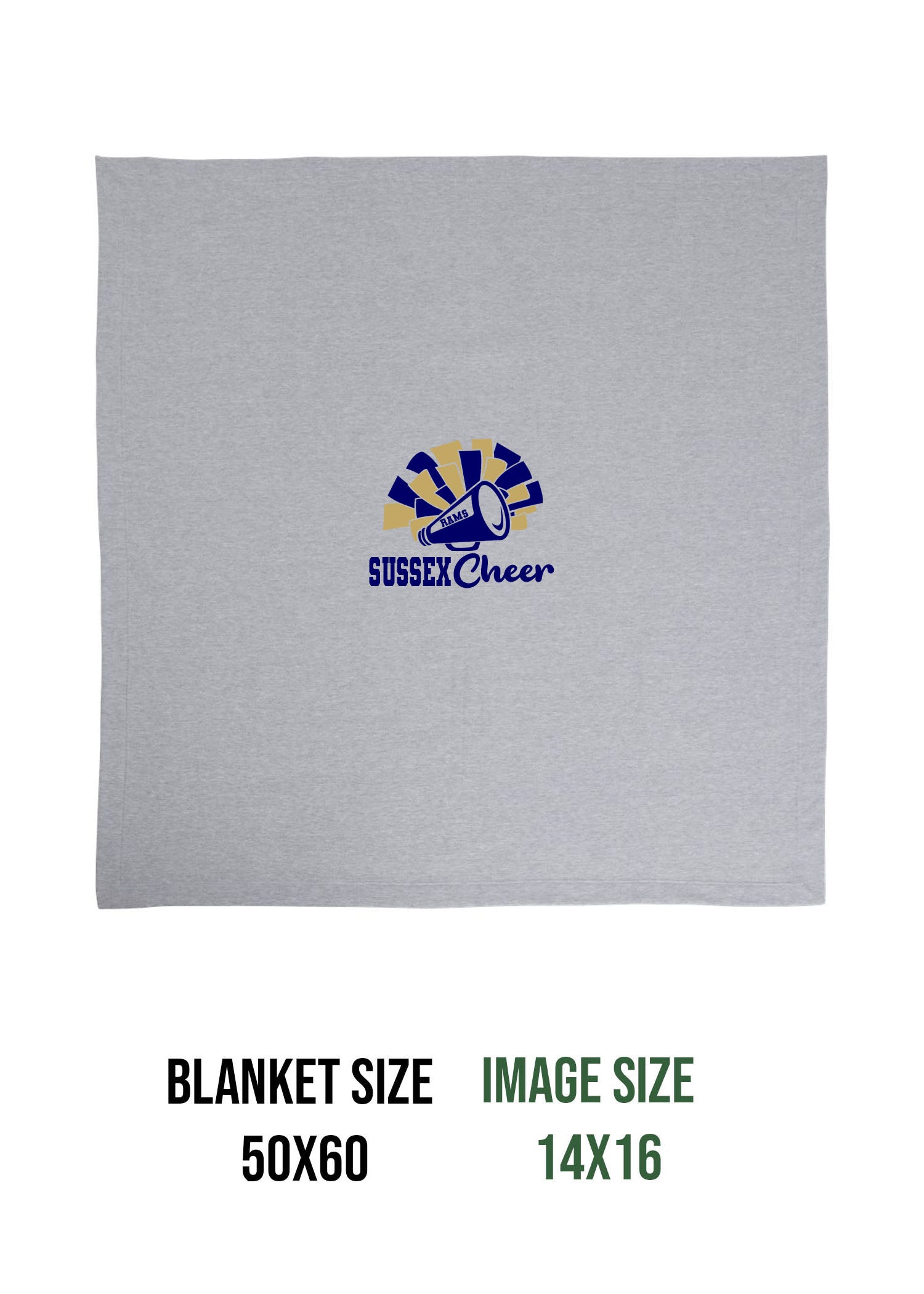 Sussex Middle Cheer Design 2 Blanket