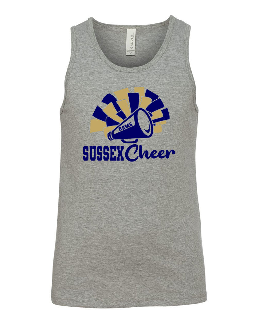 Sussex Middle Cheer Design 2 Muscle Tank Top