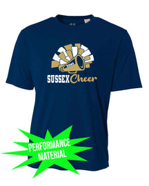 Sussex Middle Cheer Performance Material T-Shirt Design 2