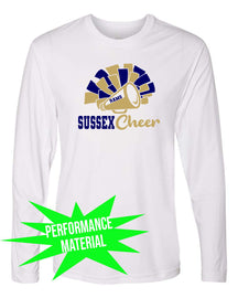 Sussex Middle Cheer Performance Material Design 2 Long Sleeve Shirt