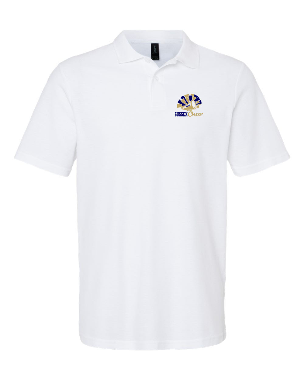 Sussex Middle Cheer Polo T-Shirt Design 2