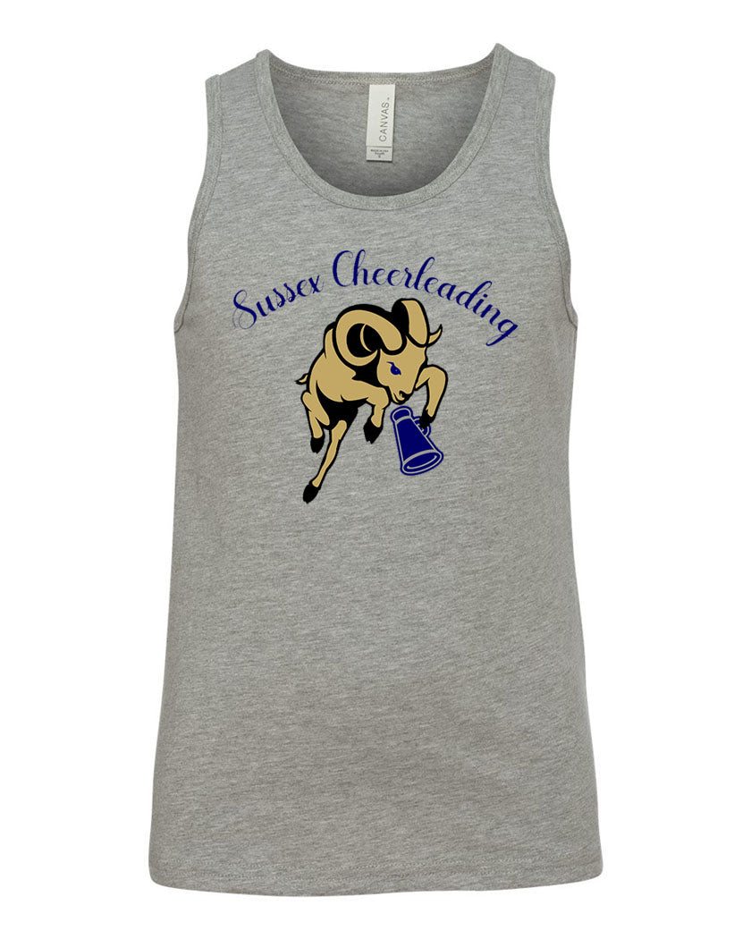 Sussex Middle Cheer Design 3 Muscle Tank Top