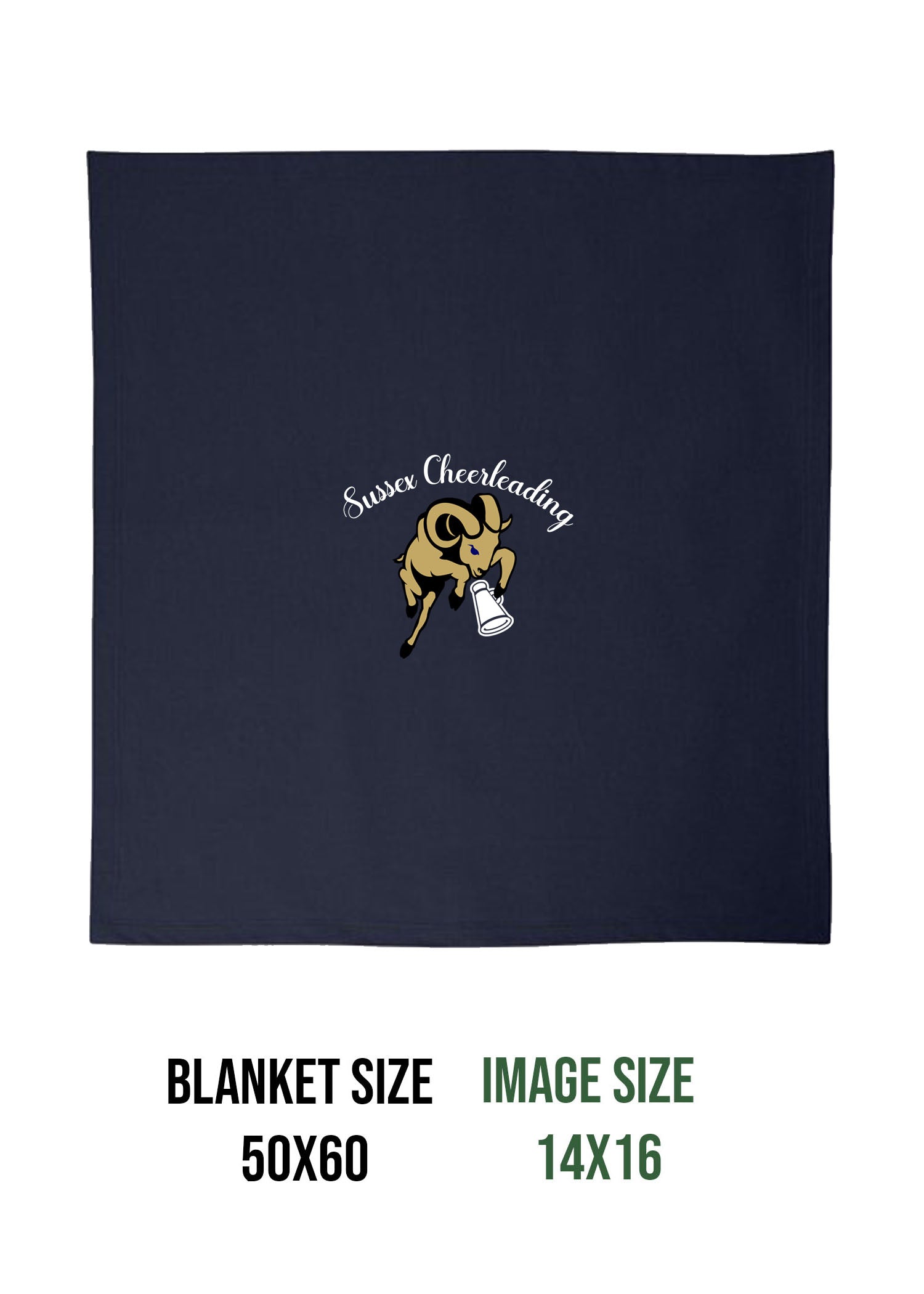 Sussex Middle Cheer Design 3 Blanket