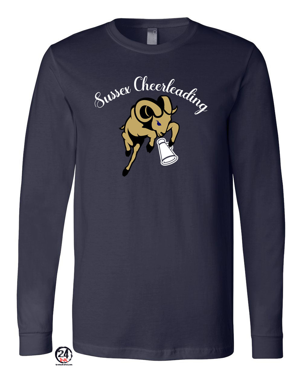 Sussex Middle Cheer Design 3 Long Sleeve Shirt