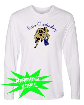 Sussex Middle Cheer Performance Material Design 3 Long Sleeve Shirt