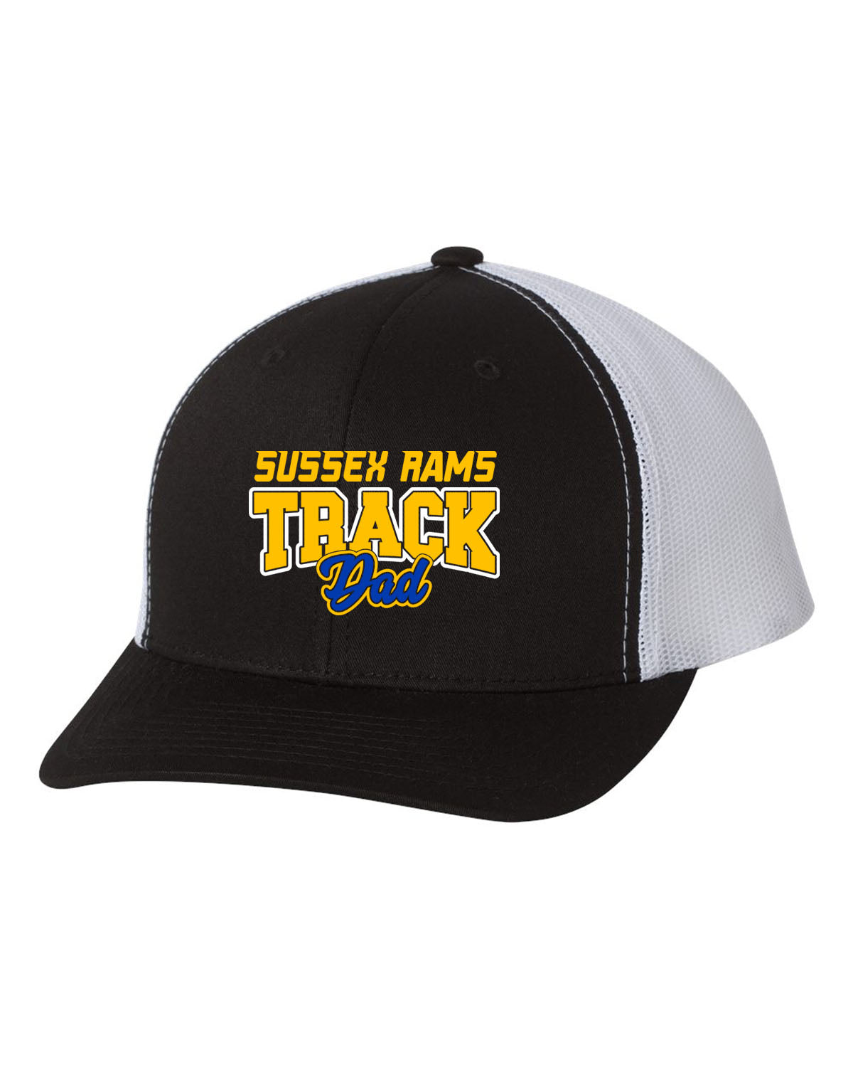 Sussex Rams Track Trucker Hat Design 1