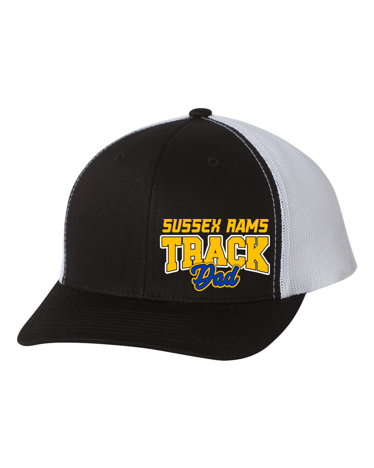 Sussex Rams Track Trucker Hat Design 1