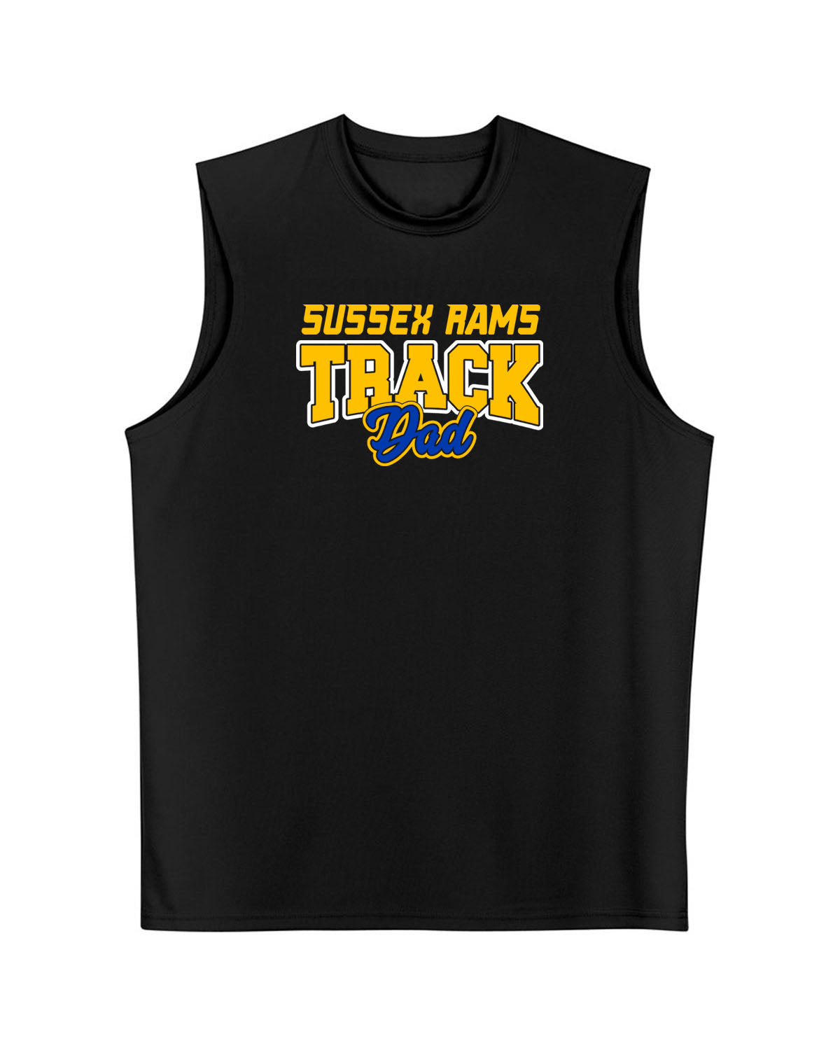 Sussex Rams Track Men's Performance Tank Top Design 1