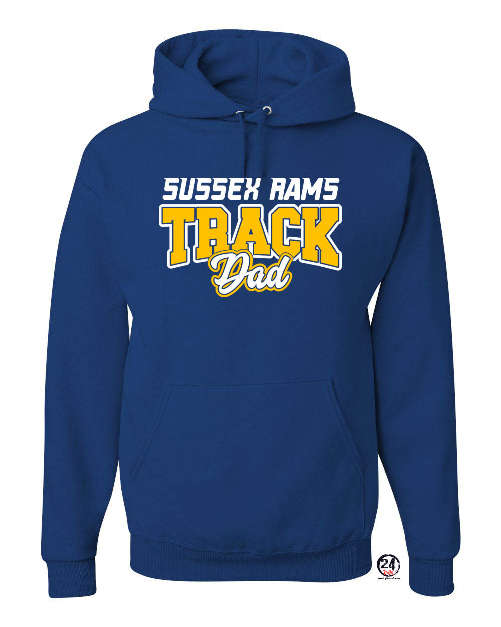 Sussex Rams Track Hooded Sweatshirt Design 1