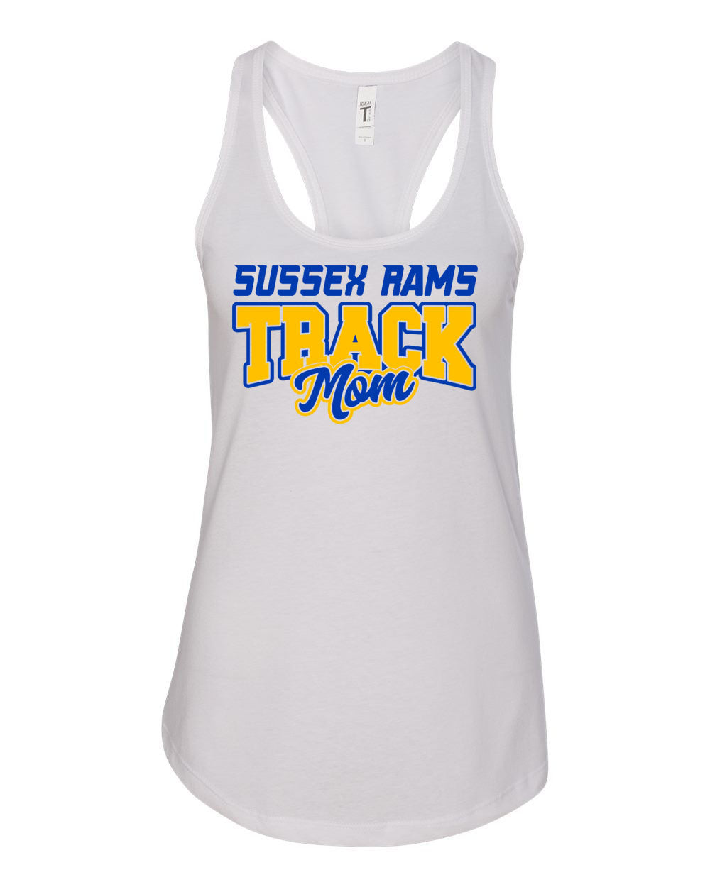 Sussex Rams Track Tank Top Design 1