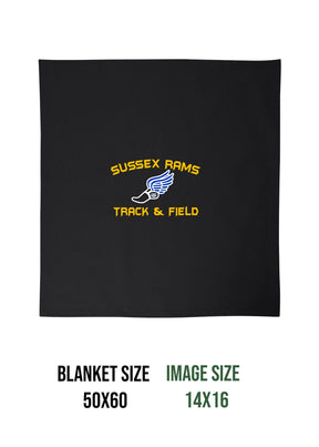 Sussex Rams Track Blanket Design 2