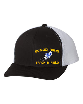 Sussex Rams Track Trucker Hat Design 2