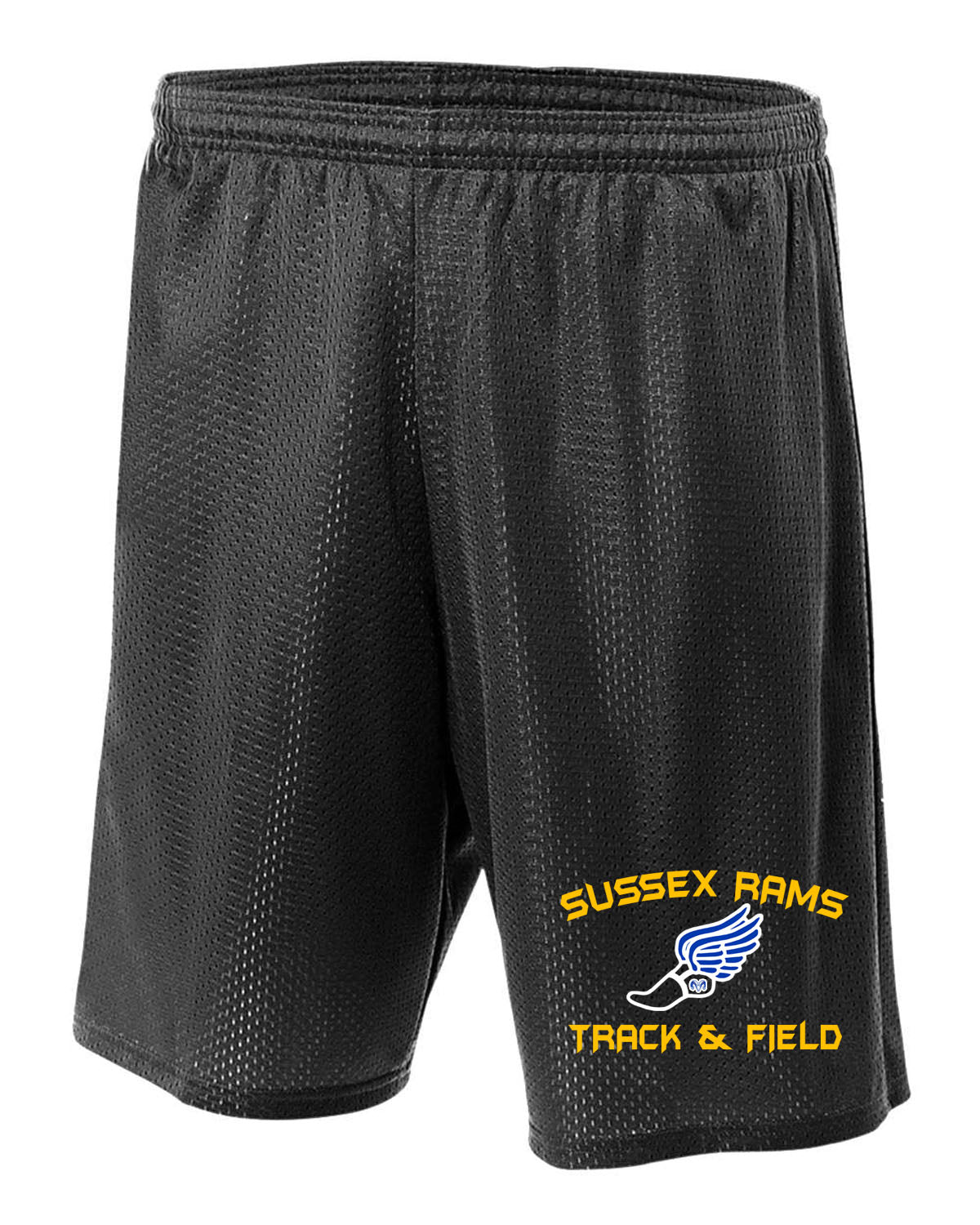 Sussex Rams Track Mesh Shorts Design 2