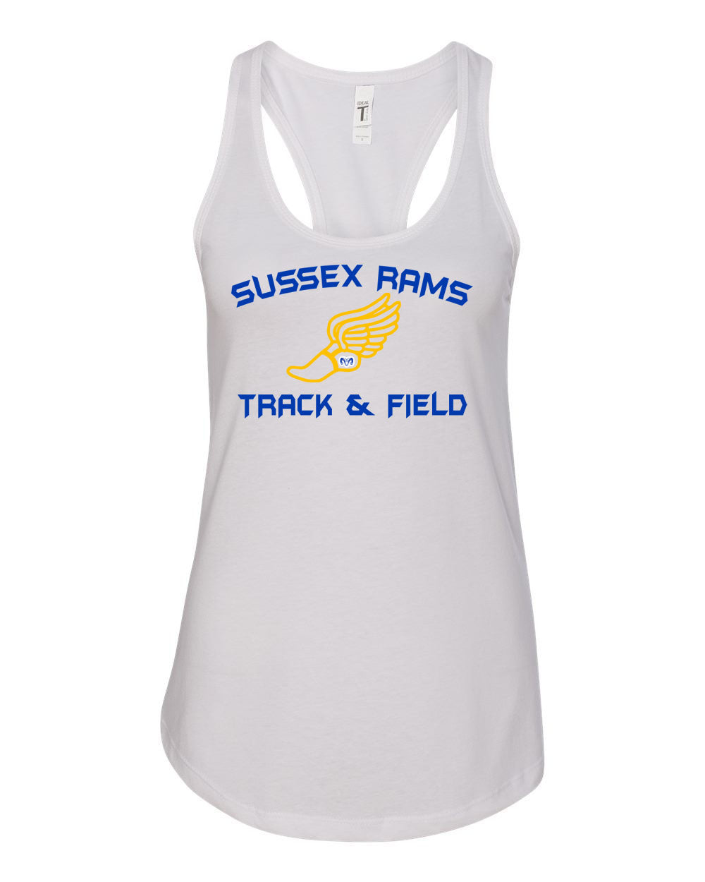 Sussex Rams Track Tank Top Design 2
