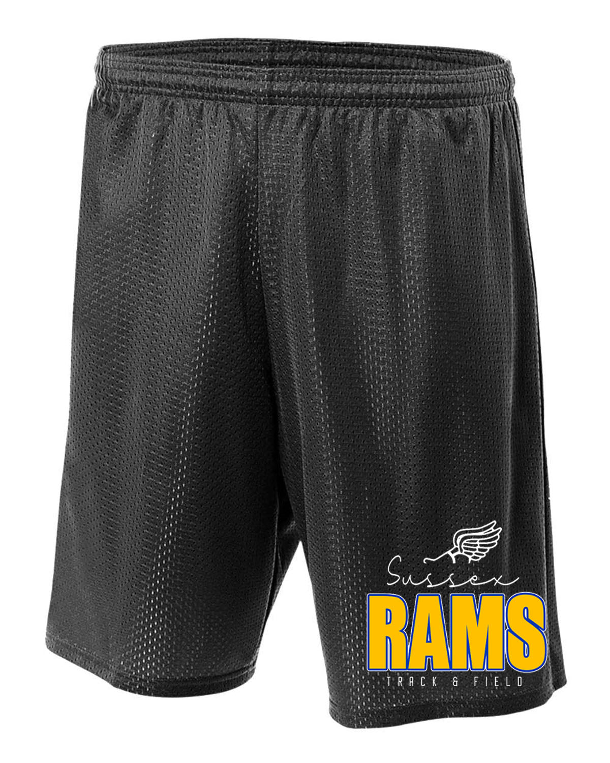 Sussex Rams Track Mesh Shorts Design 4