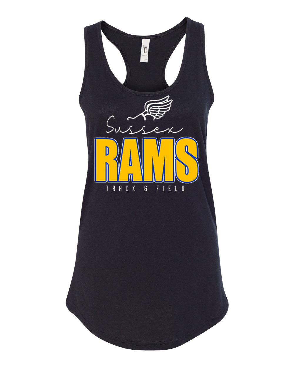 Sussex Rams Track Tank Top Design 4