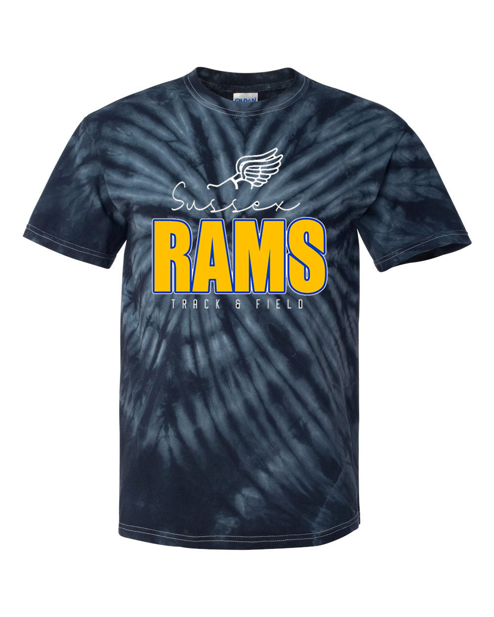 Sussex Rams Track Tie Dye t-shirt Design 4