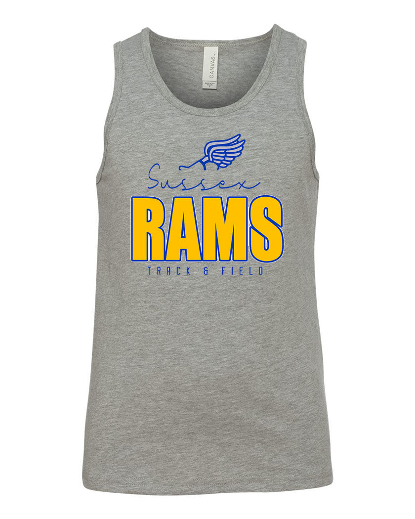 Sussex Rams Track Muscle Tank Top Design 4