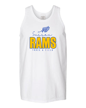Sussex Rams Track Muscle Tank Top Design 4