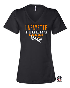 Tigers Cheer V-neck T-Shirt Design 1