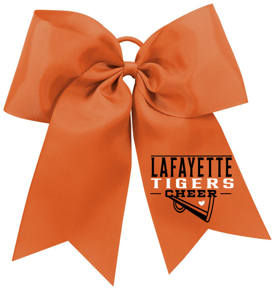 Tigers Cheer Bow Design 1