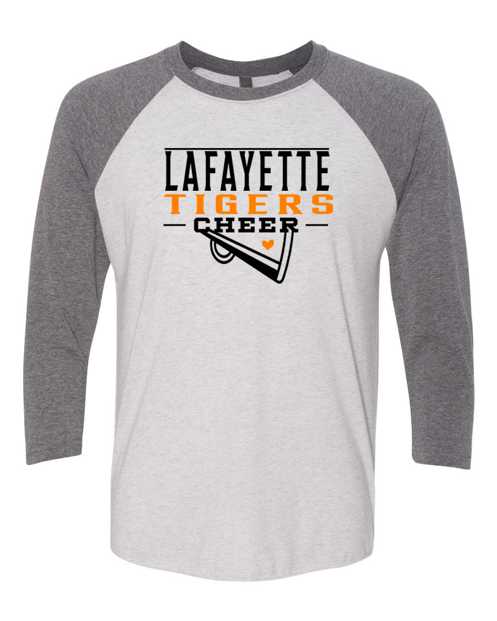 Tigers Cheer raglan shirt Design 1