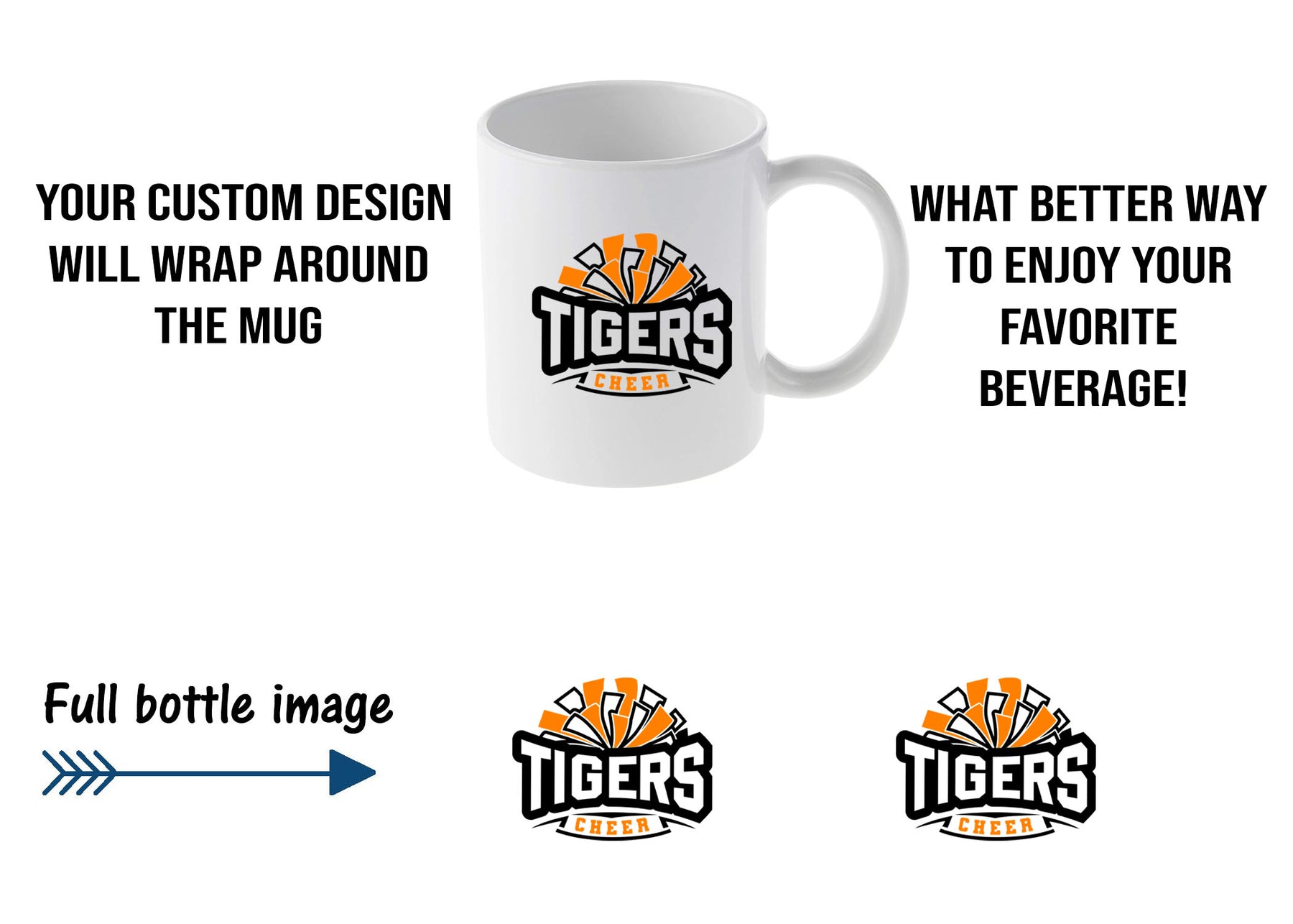 Tigers Cheer Mug Design 2