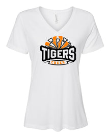 Tigers Cheer V-neck T-Shirt Design 2