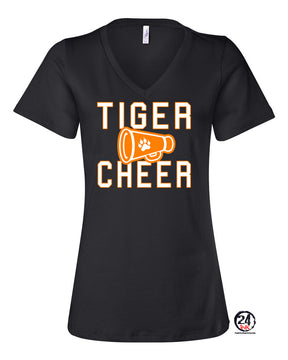 Tigers Cheer V-neck T-Shirt Design 3