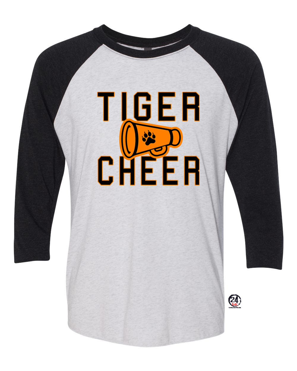 Tigers Cheer raglan shirt Design 3