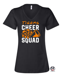 Tigers Cheer V-neck T-Shirt Design 4