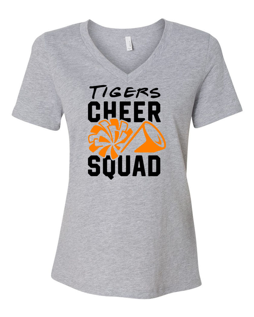 Tigers Cheer V-neck T-Shirt Design 4