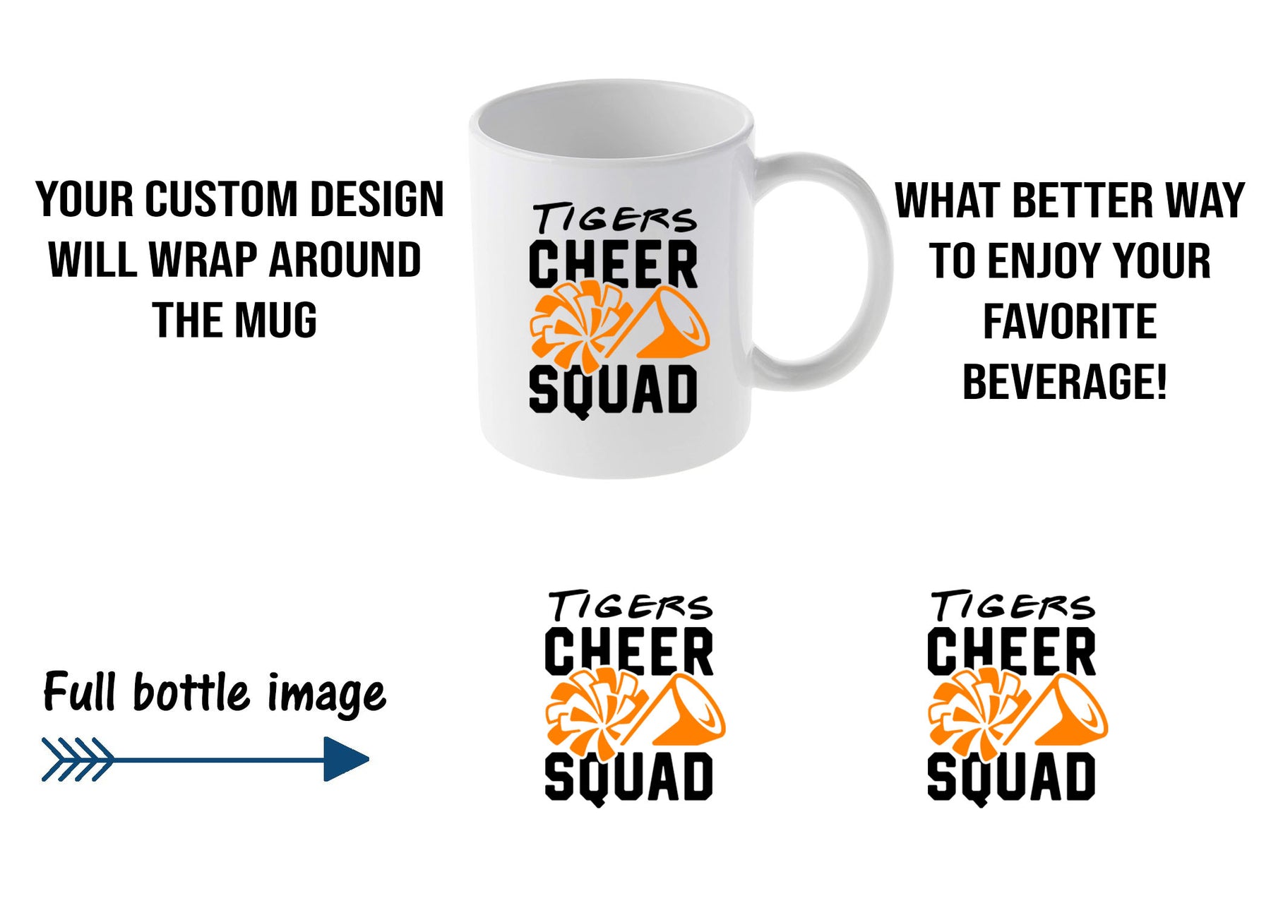 Tigers Cheer Mug Design 4