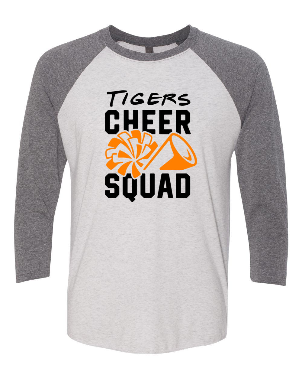 Tigers Cheer raglan shirt Design 4