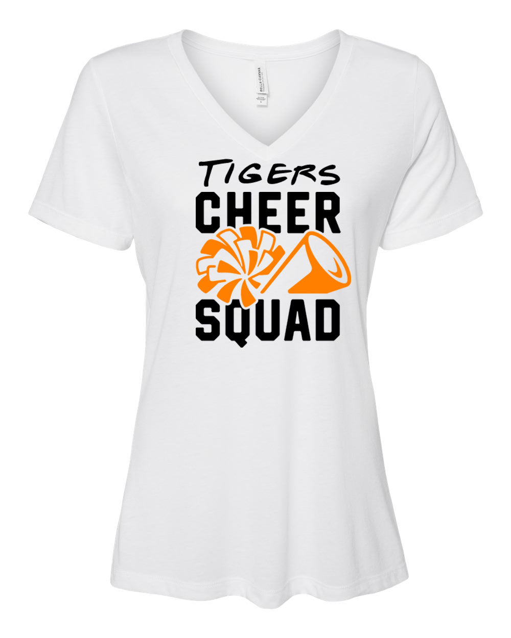 Tigers Cheer V-neck T-Shirt Design 4
