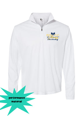 Vernon Cheer Quarter Zip Long Sleeve Design 18