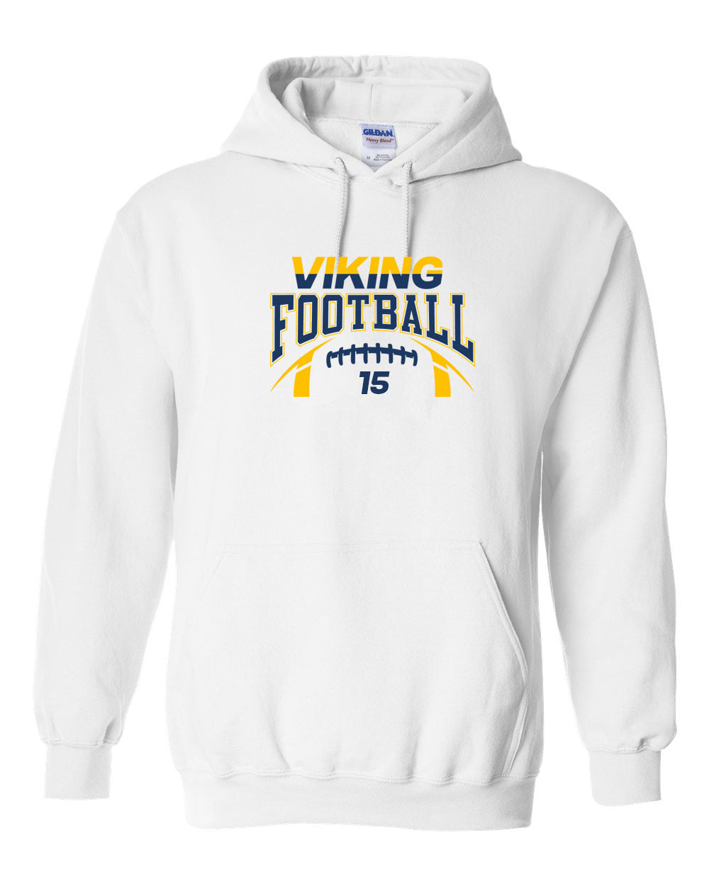 Viking Football Design 8 Hooded Sweatshirt