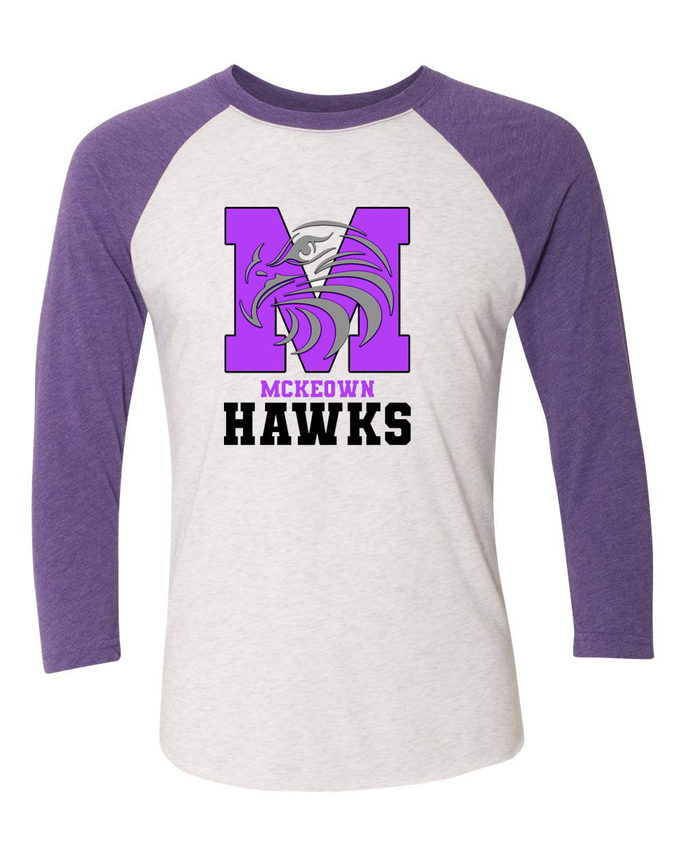 M Hawks Raglan shirt
